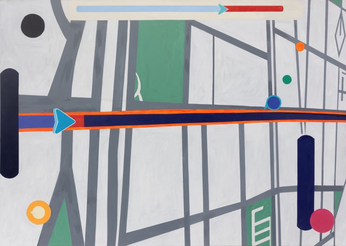 Navigation I, 2024 Acrylic on canvas 205 x 288 cm